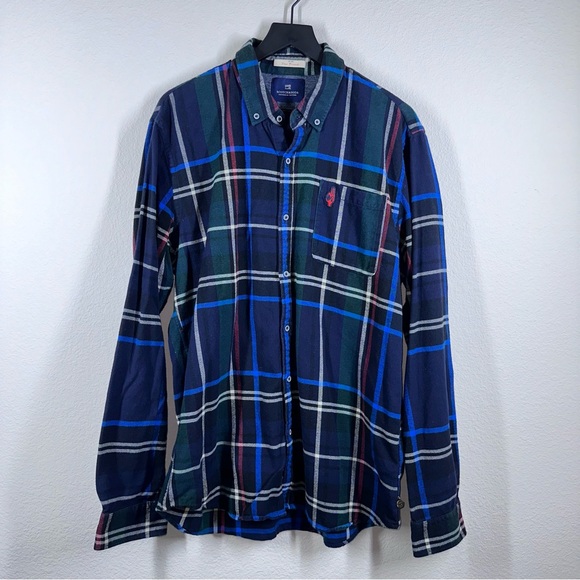 Scotch & Soda 100% Cotton Plaid Flannel Long Sleeve Button Down Shirt XXL EUC - Picture 1 of 11